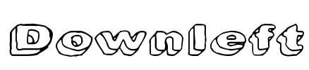 Downleft Font Image