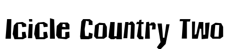 Icicle Country Two Font Image