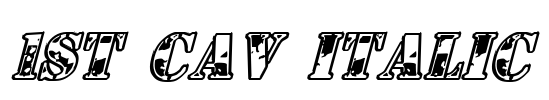 1st Cav Italic