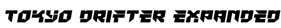 Tokyo Drifter Expanded Font Image