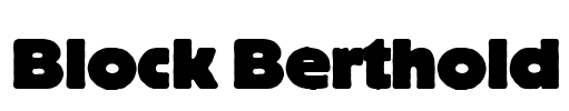 Block Berthold Font Image