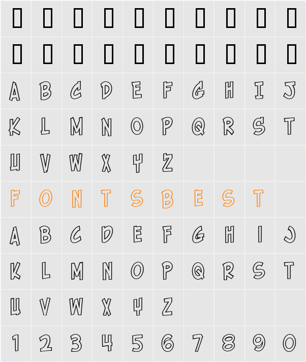 Holy Mackerel! Outline Character Map