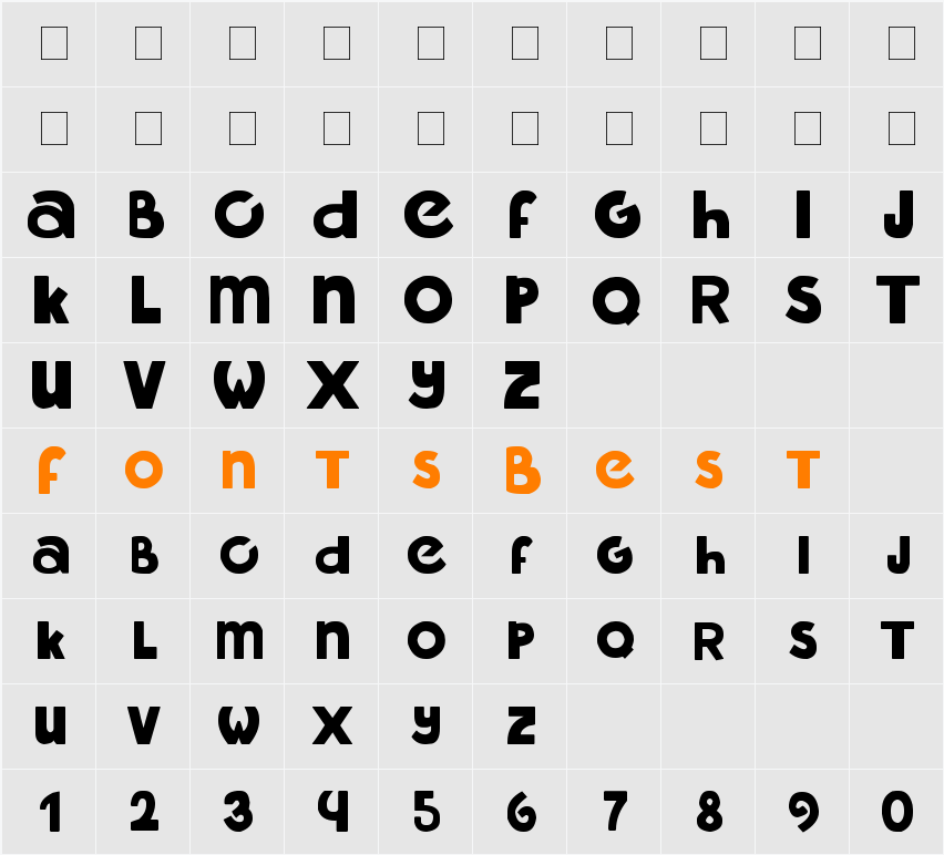 libre Character Map