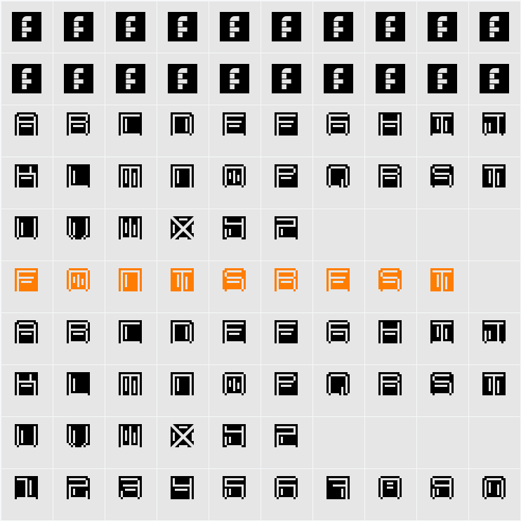 OHMU Character Map