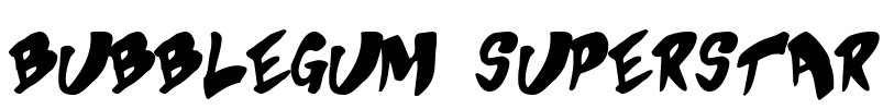 Bubblegum Superstar Font Image