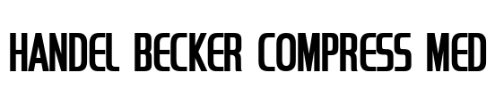 Handel Becker Compress Med Font Image