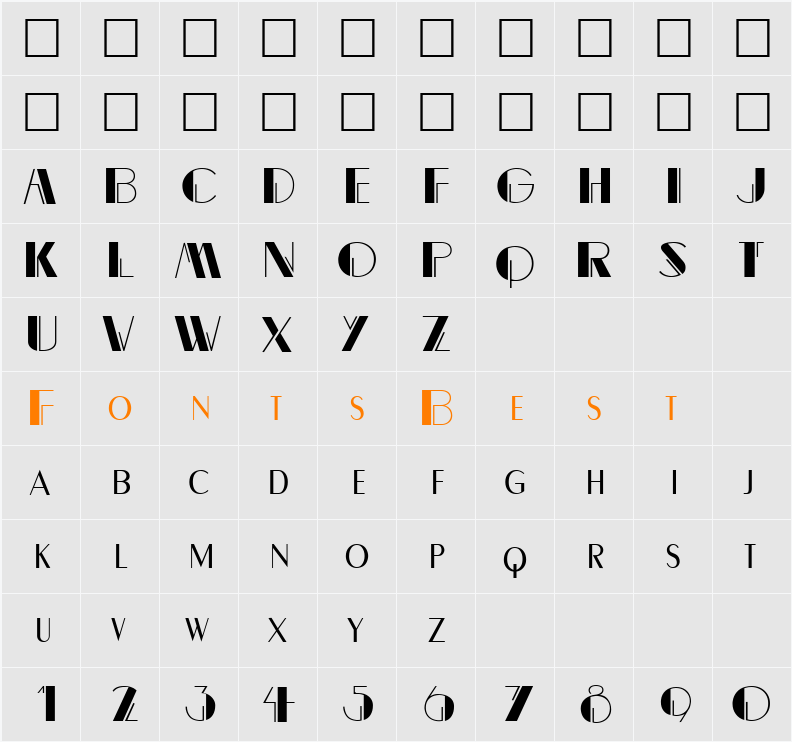 Lullaby Character Map