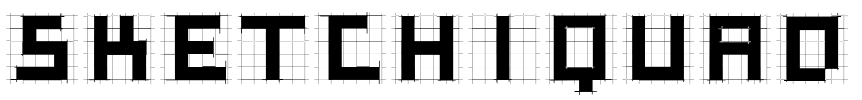SketchiquaD Font Image