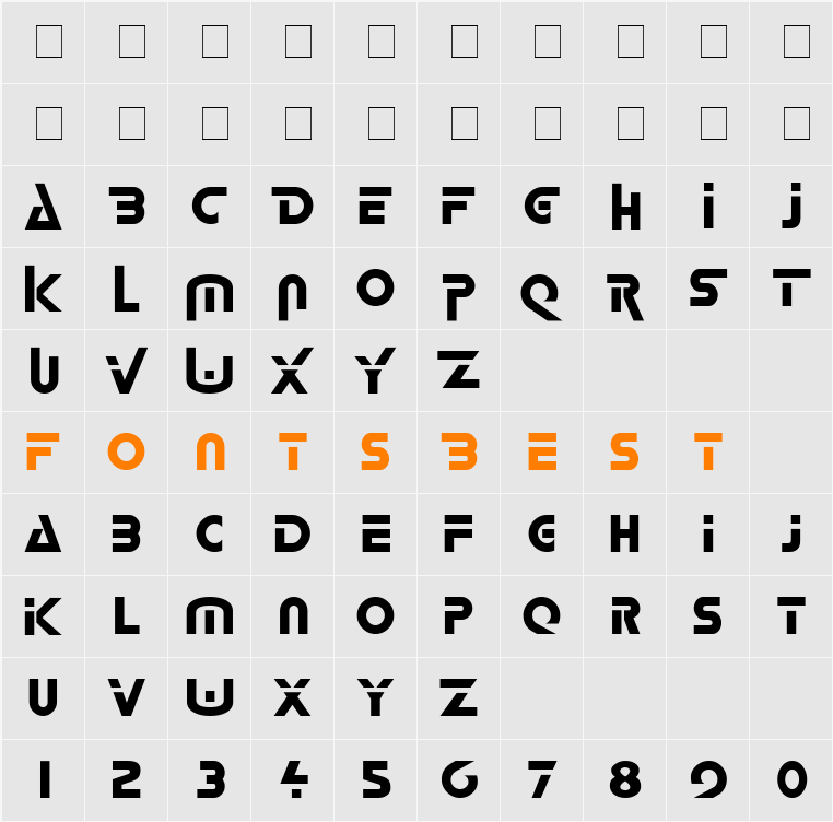 Logash Character Map