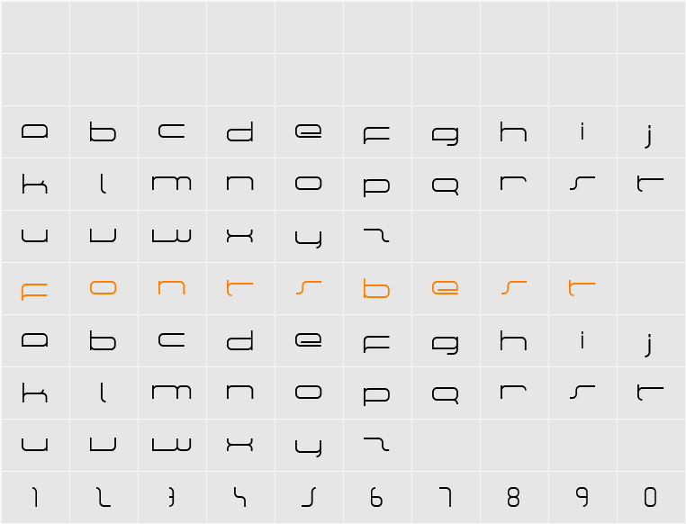 manu Character Map
