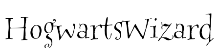 HogwartsWizard Font Image