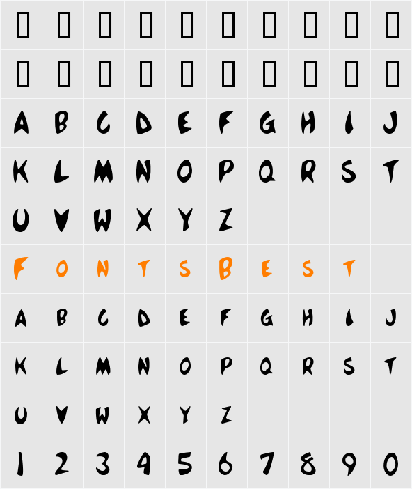 JI-Pommie Character Map