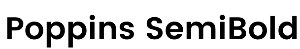 Poppins SemiBold Font Image