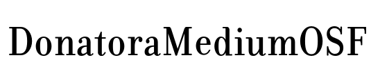 DonatoraMediumOSF Font Image
