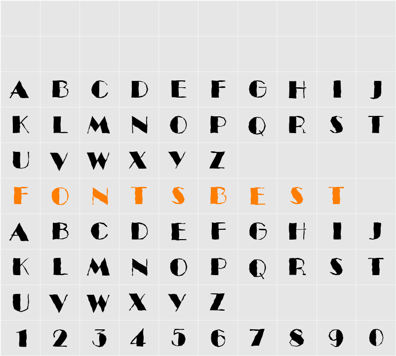 a_BentoBrk Character Map