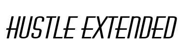 Hustle Extended Font Image