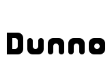 Dunno Font Image