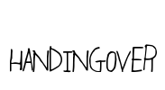 HandingOver Font Image