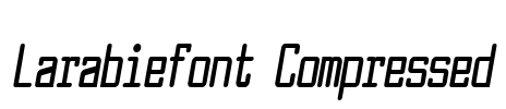 Larabiefont Compressed Font Image