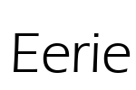 Eerie Font Image