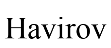 Havirov Font Image