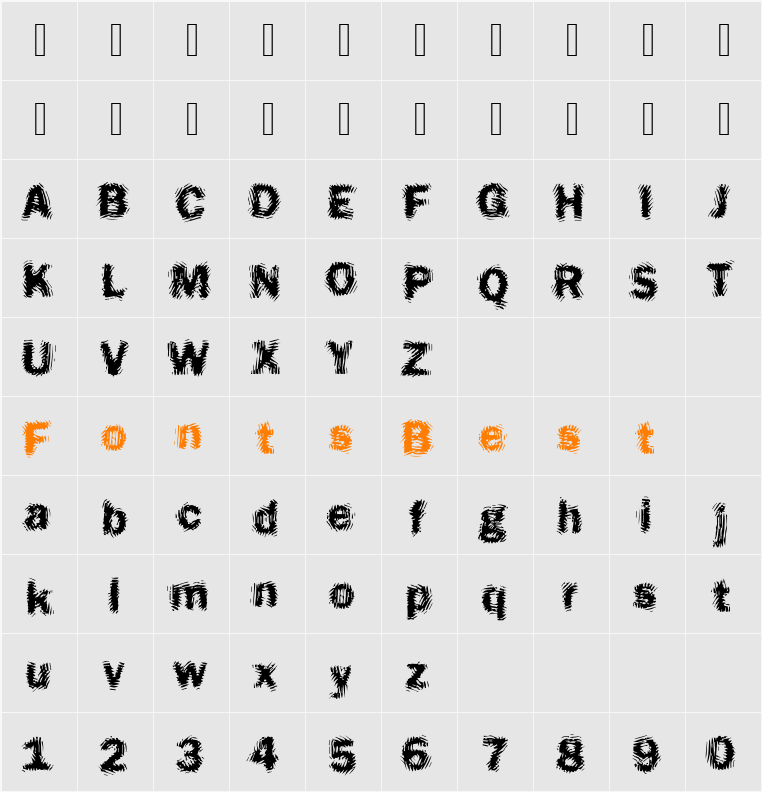 Funky17 Becker Character Map