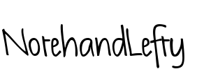 NotehandLefty Font Image