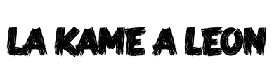 LA KAME A LEON Font Image