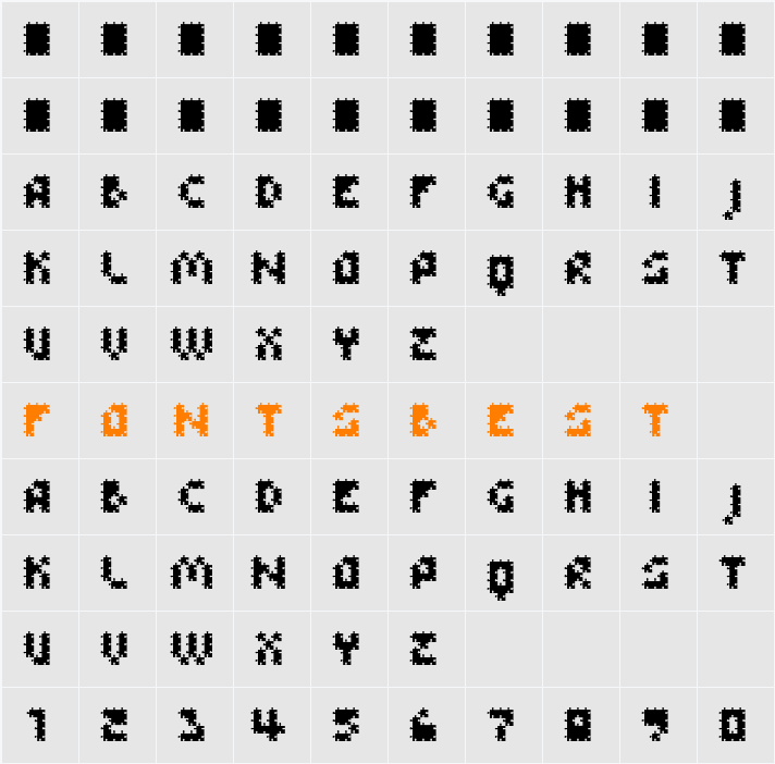 FFU Puzzle Character Map
