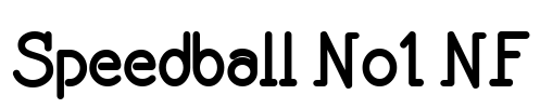 Speedball No1 NF Font Image