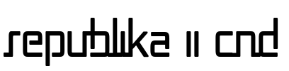 Republika II Cnd Font Image