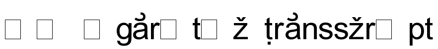 RK Ugaritic Transscript Font Image