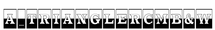 a_TrianglerCmB&W Font Image