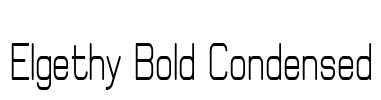 Elgethy Bold Condensed