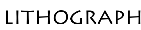 Lithograph Font Image