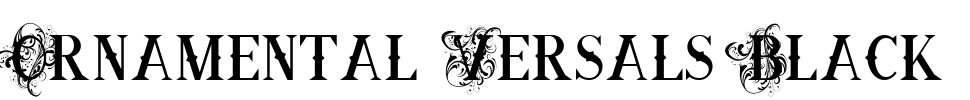 Ornamental Versals Black Font Image