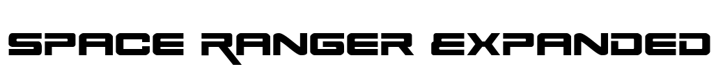 Space Ranger Expanded Font Image
