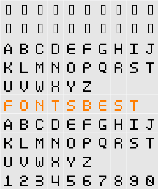 Optiate Character Map