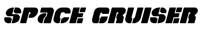 Space Cruiser Font Image