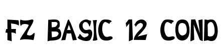 FZ BASIC 12 COND Font Image