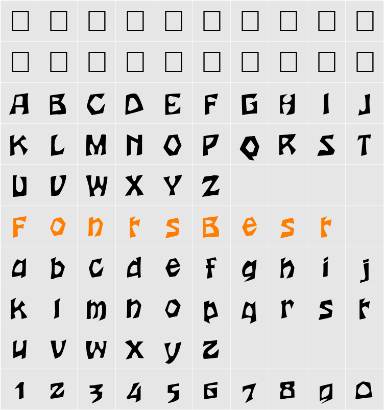 HERTHA Character Map