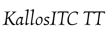 KallosITC TT Font Image