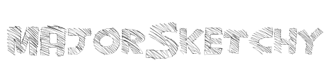 MajorSketchy Font Image