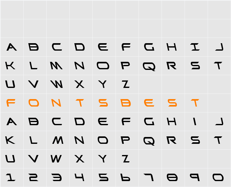 Promethean Leftalic Character Map