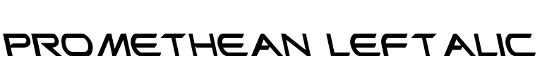 Promethean Leftalic Font Image