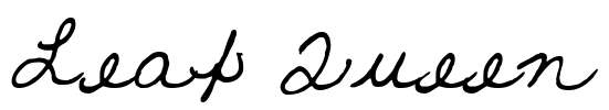 Leaf Queen Font Image