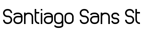 Santiago Sans St Font Image