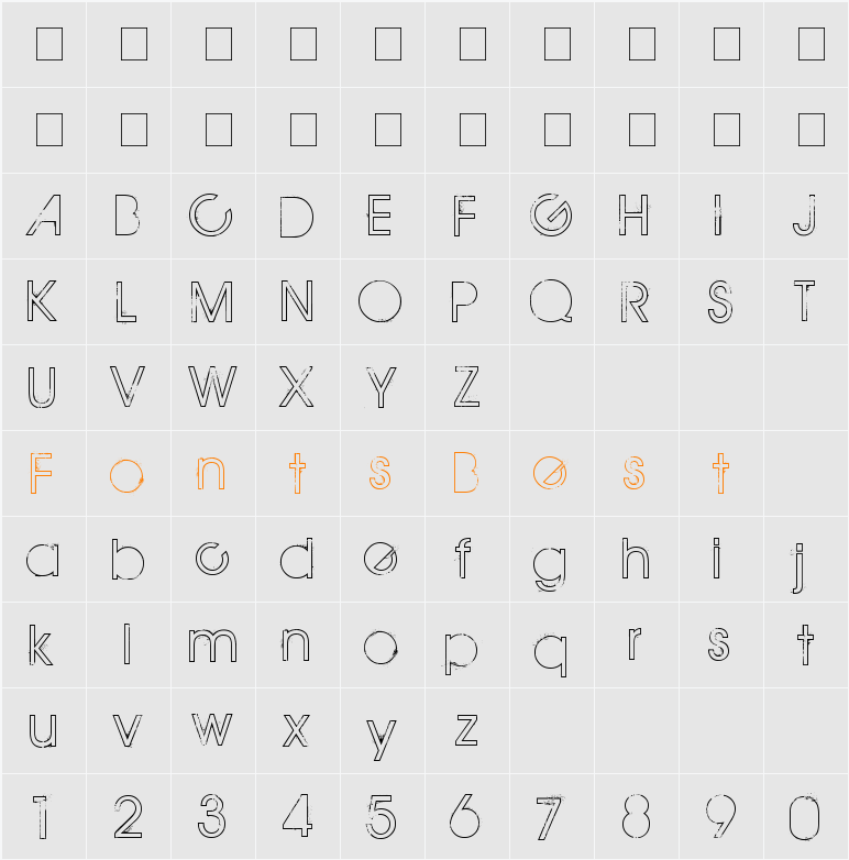 THE MAPLE ORIGINS Character Map