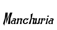 Manchuria Font Image