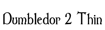 Dumbledor 2 Thin Font Image